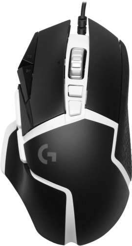 Мышь Logitech G502 SE Hero, игровая, лазерная, проводная, USB, черный и белый [910-005732]